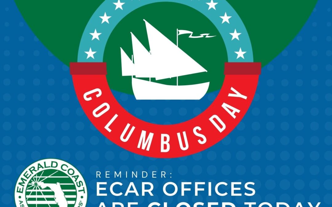 Office Closed 10/10 for Columbus Day